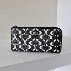 Coach Black/White/Gray Wallet
